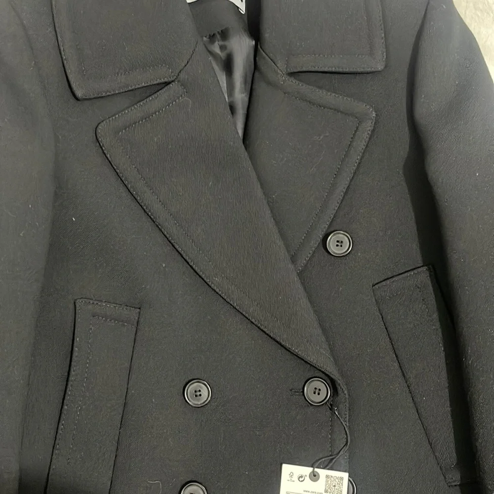 Zara Black Tailored Blazer with Notched Lapels - Picture 7 of 7